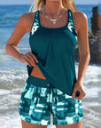 Tankini Mode Tie-Dye Top met Shorts