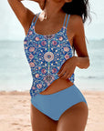 Gedrukte Tankini met Dubbele Band