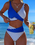 Bikini Kruzende Strepen Gedrukt
