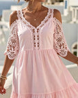 Lisette | Off-Shoulder Kanten Jurkje