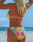 Bikini Kleurrijk Halter Druk
