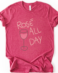 Rose All Day - Bella Canvas Super Zachte Standaard Fit T-shirt