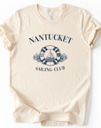Nantucket Zeilclub - Bella Canvas Super Zachte Standaard Pasvorm T-Shirt