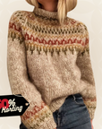 Khloe – Gebreide trui met patroon