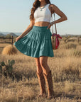 Liz - Rokje met ingebouwde shorts en elastische taille