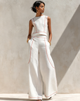 Ivonne | Elegante Set met Contraststiksels