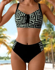 Helena - Elegante tweedelige bikini met patroon