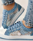 Mireille | Elegante Bloemen Sneakers