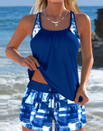 Tankini Mode Tie-Dye Top met Shorts