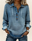 Livia – Top met kraag en knoopsluiting