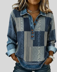 Meridell™ | Colorblock Print Sweatshirt