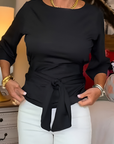 Nathalie - Stijlvolle Strik Taille Top (1+1 Gratis)