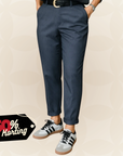 Mathilde – Elegante broek met hoge taille en streep