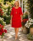 Eefje | Elegante Comfort Ruffle Jurk