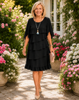 Eefje | Elegante Comfort Ruffle Jurk