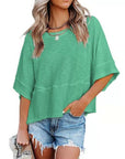 Liselotte | Losvallend T Shirt met Klokmouwen