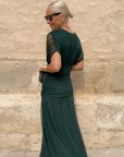 Luisa | Elegante lange feestjurk met V-hals