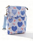 Elvira - Vintage Schoudertas met rits en magnetische sluiting