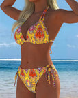 Bikini Kleurrijk Halter Druk