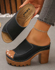 Hilde | Orthopedische sandalen met hoge hak en open tenen