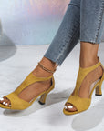 Ciska | Sandalen met hak en open tenen