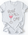 Rose All Day - Bella Canvas Super Zachte Standaard Fit T-shirt