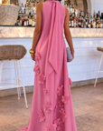 Sofieke - 3D Bloemen Maxi Jurk