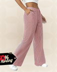 Manon – Comfortabele wide leg broek met strepen