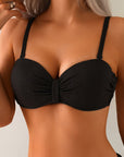 Rugloze Twee-delige Bikini Voor Het Strand