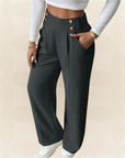 Anita - Fijne rechte Casual broek met mooie details