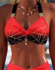 Gabriëlle | Bikini met Verlooplijnenpatroon