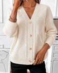 Aileen | Vintage kabelgebreide buttoncardigan