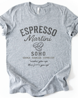 Espresso Martini, Vintage Vervaagde Print - Bella Canvas Super Zachte Standaard Pasvorm T-shirt