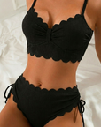 Bikini Effen Met Strikrand