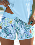 Tankini Stijlvolle Zeeprint Splits