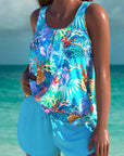 Trudy – Elegante tankini met een slanker effect en bijpassende short