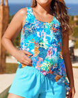 Trudy – Elegante tankini met een slanker effect en bijpassende short