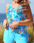 Trudy – Elegante tankini met een slanker effect en bijpassende short