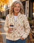 Persephone™ | Delicate Floral Vine Cream Print