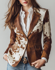 Manuela | Blazer met Vintage Dierenprint