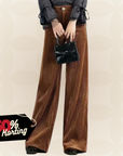 Lot - Hoge taille corduroy broek
