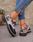 Roosmarijn | Oxford schoenen met bloemenprint