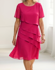 Juliette | Elegante, vloeiende jurk met ruches