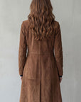 Nellie | Suède lange elegante jas