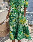 Ilse | Lichte, losse midi-jurk met bloemenprint