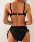 Rugloze Twee-delige Bikini Voor Het Strand