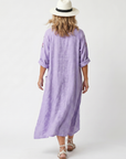 Tavi | Bloemen Oversized Pocket Midi Jurk