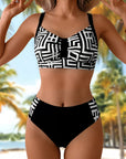 Helena - Elegante tweedelige bikini met patroon