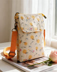 Elvira - Vintage Schoudertas met rits en magnetische sluiting