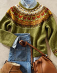 Jasmine™ | Klassieke Vintage Gebreide Trui